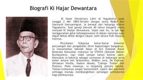 profil tokoh ki hajar dewantara biography