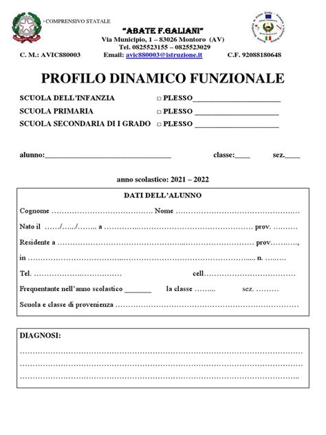 Profilo Dinamico Funzionale