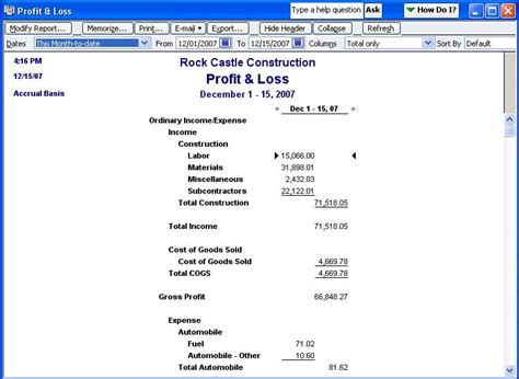 profit and loss statement quickbooks DriverLayer Search Engine