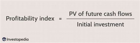 Profitability Index Formula
