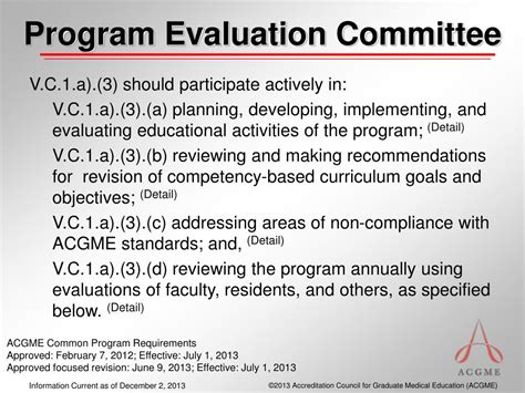Program Evaluation Committee