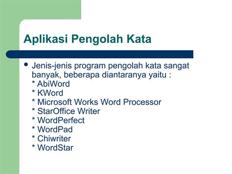 Program Pengolah Kata Dari Microsoft Office Adalah