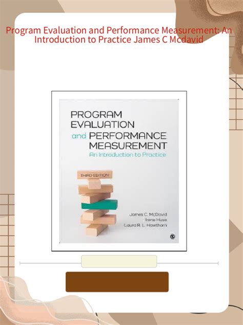 Read Online Program Evaluation And Performance Measurement An Introduction To Practice 