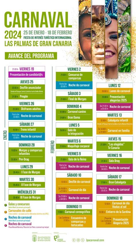 Programa Carnaval Las Palmas 2024