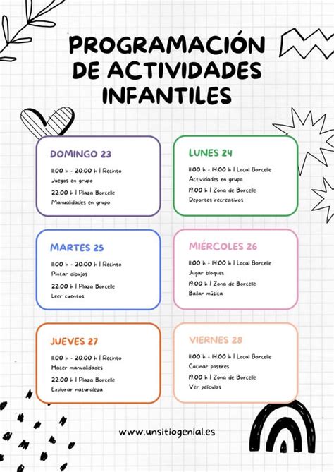 Programa De Actividades