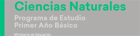 Programa De Ciencias Naturales