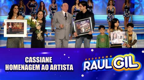 programa do raul gil homenagem a cassiane