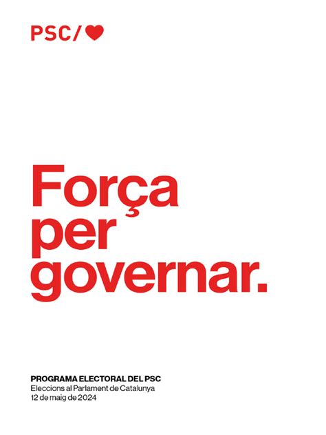 Programa Electoral Psc 2024