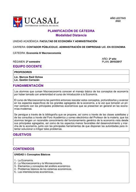 programa macroeconomia ii uam