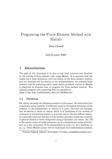 Download Programing The Finite Element Method With Matlab 