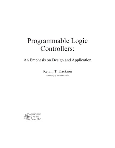 Read Online Programmable Logic Controllers An Emphasis On Design And Application Download 