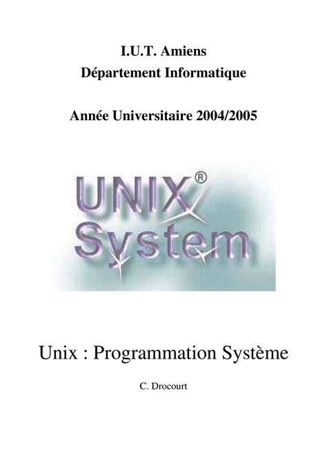 Programmation Unix