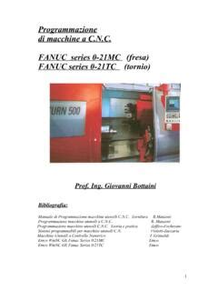 Read Online Programmazione Di Macchine A C N C Fanuc Series 0 21Mc 