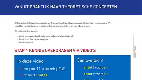 programmeren concepten