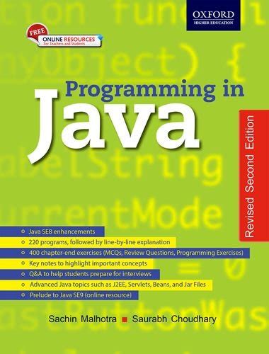 Programming In Java By Sachin In Pdf