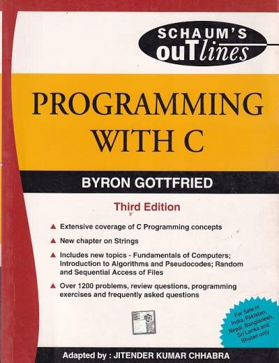 programming with c by byron gottfried 4th edition