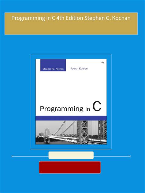 Read Programming In C 4Th Edition 