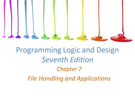 Read Online Programming Logic And Design Seventh Edition 