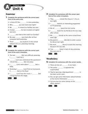 Download Progress Test Unit 6 Answers 