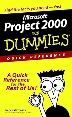 Project 2000 For Dummies Quick Reference