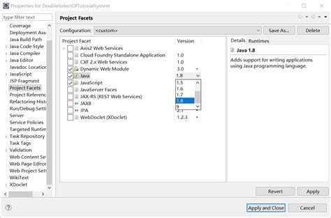 project facet java version 6.0 is not supported