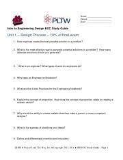 project lead the way eoc study guide