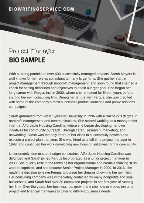 project management biography