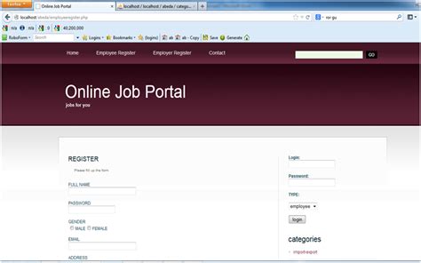 project report on online job portal pdf
