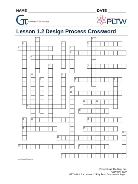 Download Project Lead The Way Digital Electronics Answer Key Lesson 1 2 Crossword 