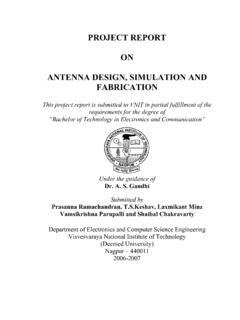 Download Project Report On Antenna Design Simulation And Fabrication 