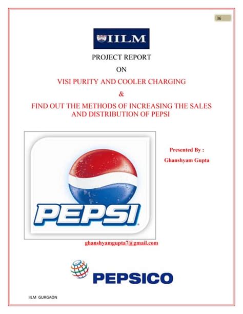 Download Project Report On Pepsi Pdf 