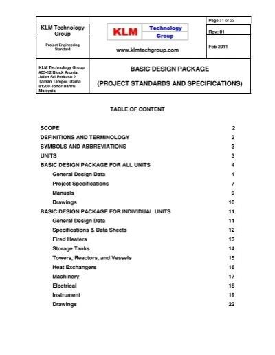 Full Download Project Standards And Specifications 