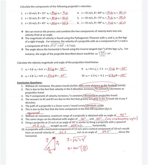 Full Download Projectile Motion Lab Answers 