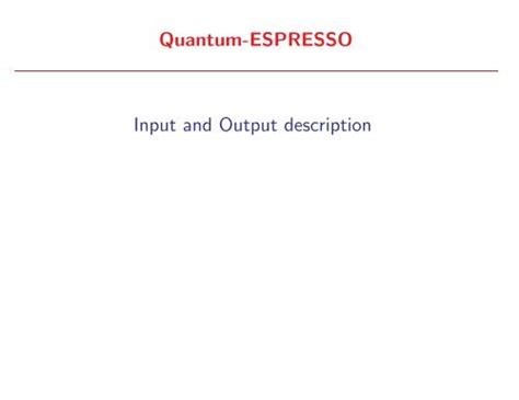 projwfc.x: input description - Quantum ESPRESSO