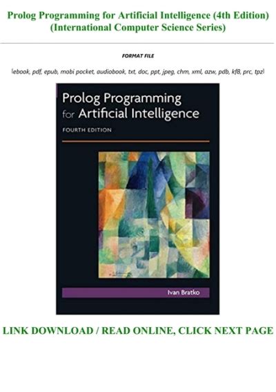 Read Online Prolog Programming For Artificial Intelligence 4Th Edition International Computer Science Series 