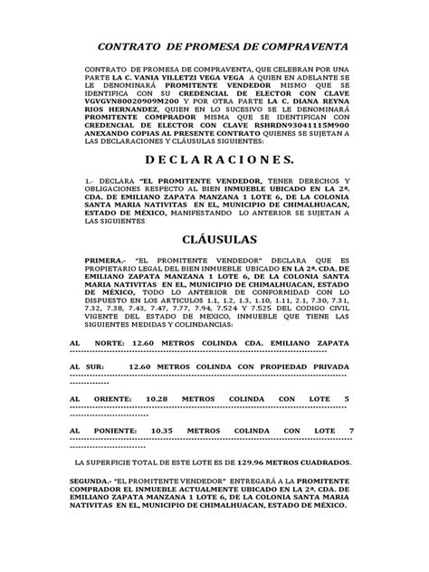 Promesa De Compraventa