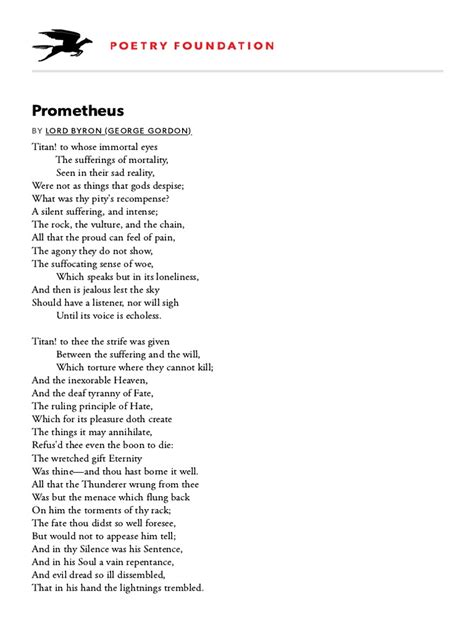 Prometheus Lord Byron