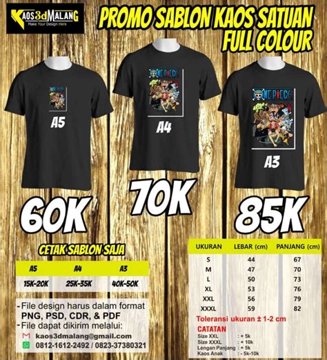 Promo Kaos Sablon Satuan Full Color Cuma 60k Sablon Kaos - Sablon Kaos