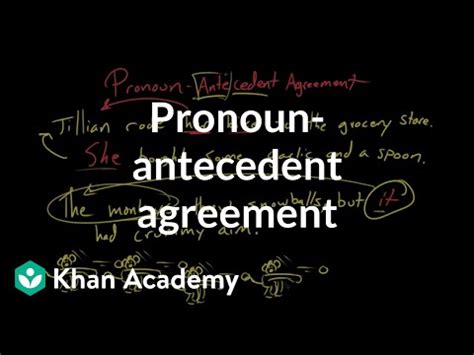 Pronoun Antecedent Agreement Video Khan Academy Pronounantecedent Agreement Answer Key - Pronounantecedent Agreement Answer Key
