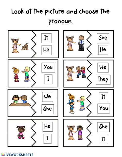 Pronoun Worksheets For 1st Grade Teaching Resources Tpt Pronoun Worksheets For Grade 1 - Pronoun Worksheets For Grade 1