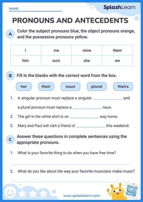 Pronouns And Antecedents Pronoun Agreement Worksheet Pronouns And Antecedents Worksheet Answer Key - Pronouns And Antecedents Worksheet Answer Key