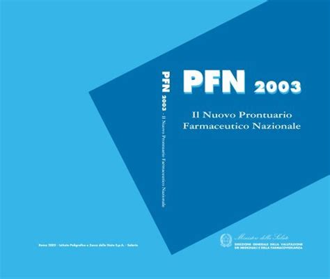 prontuario farmaceutico nazionale pdf