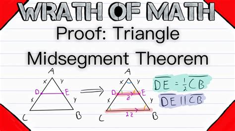 Proof Triangle Midsegment Theorem Geometry Help Triangle Midsegment Theorem Worksheet - Triangle Midsegment Theorem Worksheet