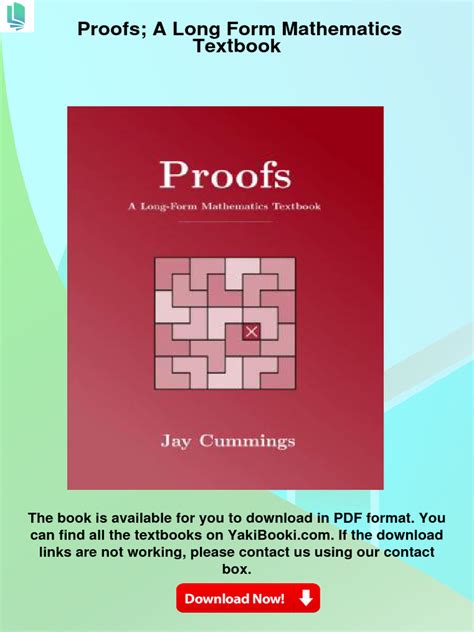 Proofs A Long Form Mathematics Textbook
