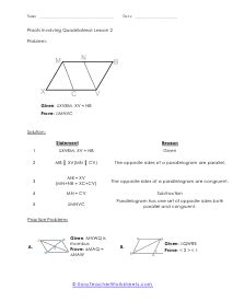 Proofs Involving Quadrilaterals Worksheets Easy Teacher Worksheets Quadrilaterals Practice Worksheet - Quadrilaterals Practice Worksheet
