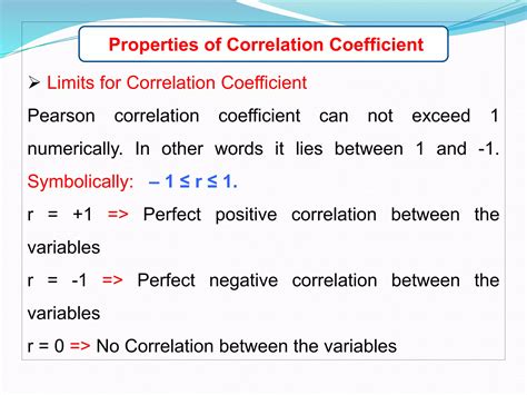 Properties Of Correlation