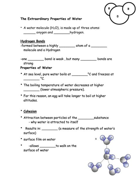 Properties Of Water Worksheet Pdf Properties Of Liquids Worksheet - Properties Of Liquids Worksheet