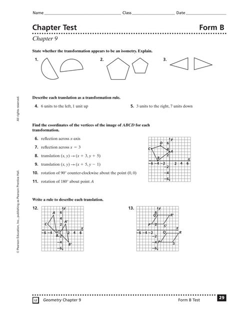 Read Online Properties And Attributes Of Triangles Chapter Test Form B 