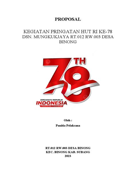Proposal 17 Agustus Pdf