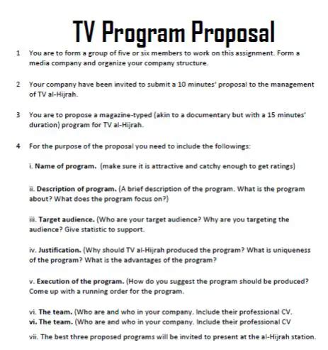 Download Proposal For Reality Tv Show Bing Pdfdirpp 